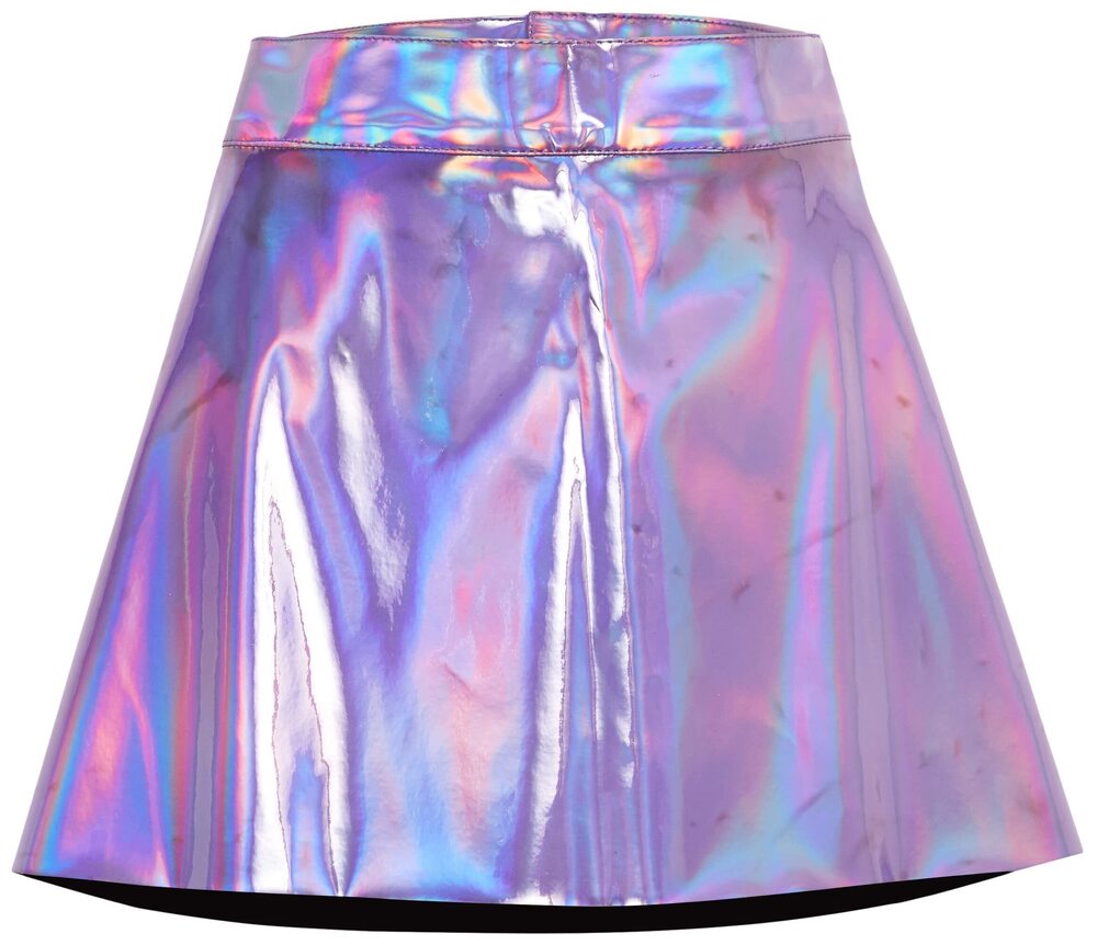 9468 Lavender Holo Skater Skirt Small